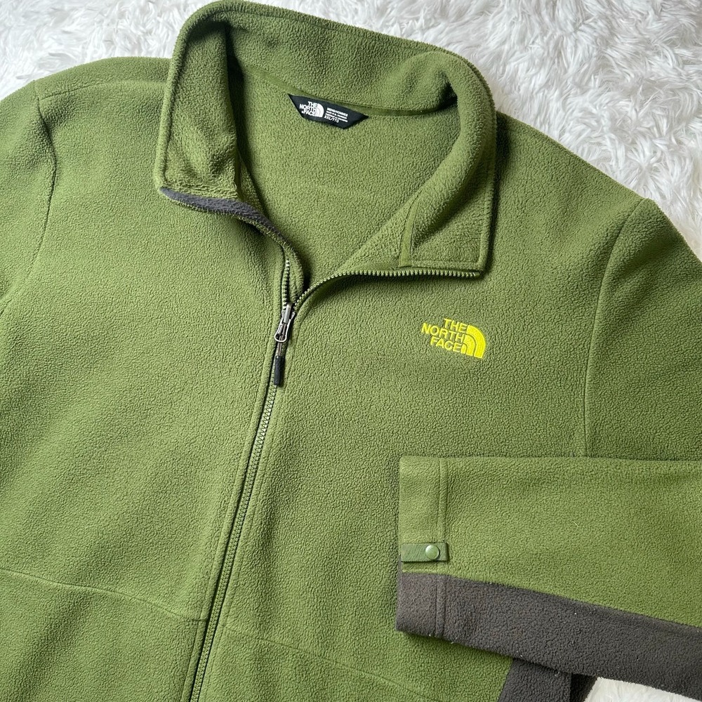 The North Face Front Range Fleece Jacket Mens XXL Olive Green Full Zip Outdoor